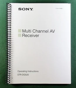 Sony STR-DG520 Instruction Manual: 64 Pages & Protective Covers! - Picture 1 of 1