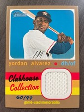 2020 Topps Heritage Yordan Alvarez Clubhouse Collection Jersey Relic Patch GOLD