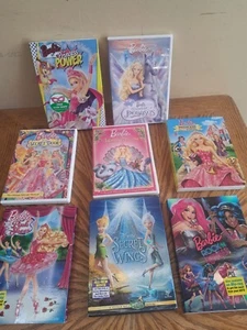 Barbie Lot of 8 - DVD Movie Collection Great Condition - Picture 1 of 2