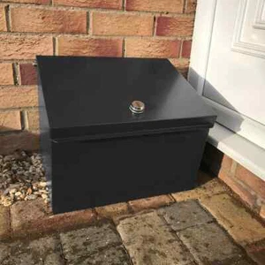 Lockable Metal Parcel Delivery Secure Container Courier Package Postbox SMALL - Picture 1 of 14