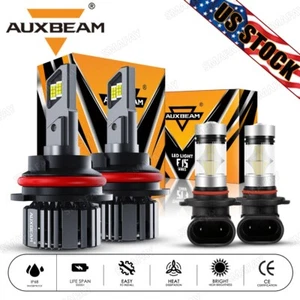 For 1999-2003 Ford F-150 AUXBEAM 6000K LED Headlights High Low+Fog Light Canbus - Bild 1 von 12