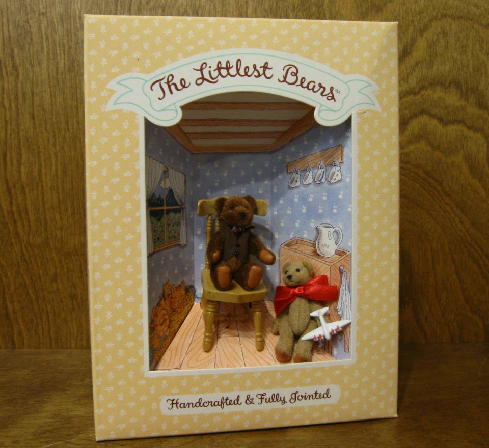 Littlest Bears by Gund #7022 GRANDFATHER & GRANDSON, 2.75" NEW from Retail Store - Image 1 of 1