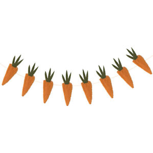  Carrot Garnish Cloth Easter Door Sign Bunting for Photo Ornament