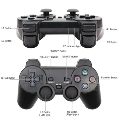 2.4GHz Wireless Gamepad Game Controller Joystick For PlayStation 3 PS2 PS1 PC - Image 1 of 4