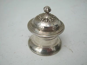 Antique 19th Century White Metal Patch Possibly Rouge Box - No Silver Marks - Picture 1 of 6
