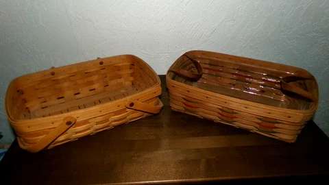 Longaberger Lot of 2 Small Gathering & Woven Traditions Gathering Cover