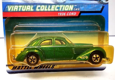 Hot Wheels 2000 Mattel Virtual Collection 1936 Cord No 097 Sealed - Image 1 of 4