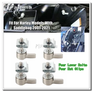 Saddlebag Lever Lock Bolts & Nuts Mounting Kit For Harley 2001-2021 Dyna Touring - Picture 1 of 9