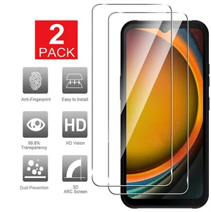 2Pack 9H Tempered Glass Screen Protector For Samsung Galaxy XCover 7 / 6 Pro - Picture 1 of 9