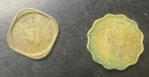King George V1 British India Anna Coins - Picture 1 of 2