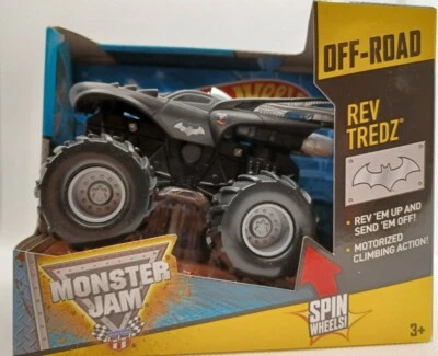 Hot Wheels Monster Jam Off Road Rev Tredz Batman Batmobile Monster Truck 1:43  - Image 1 of 2