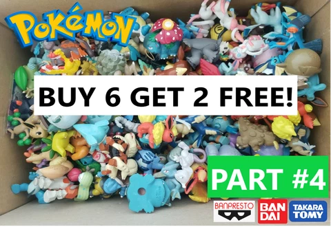 PART #4 GET 2 FREE FIGURES! Official Pokemon Center Tomy Nintendo Bandai READ Cover