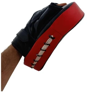 colpitore curvo focus pad guanto passata maestro mma muay thai kick boxe sanda - Foto 1 di 6
