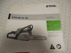 Stihl Power Saw Book MS 170, 180 Instruction Manual MS170 MS 170C MS 180 MS 180C