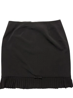 Falda para mujer VERSAILLES negra con volantes dobladillo trasero forrada con cremallera talla 14 Foto 1 de 4