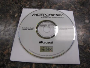 Vintage Microsoft Virtual PC For Mac - Version 7 With Windows XP Professional CD - Picture 1 of 5