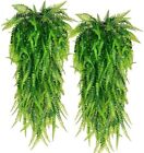 Artificial Plants Hanging Fake Macramé In Pots Fern Succulent Green Leaf decor