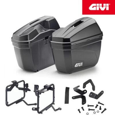VALIGIE LATERALI + TELAI [GIVI] E22N - KAWASAKI VERSYS 650 2008 2009 Foto 1 de 3