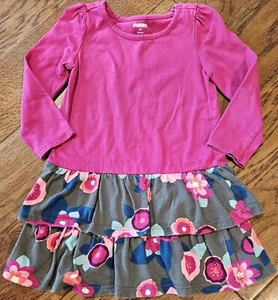Kleinkind Mädchen Größe 2T Gymboree Mix n' Match Rüschen Drop Waist Kleid EUC - Bild 1 von 4