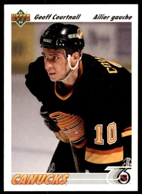 1991-92 Upper Deck French Geoff Courtnall . Vancouver Canucks #467 - Image 1 of 2