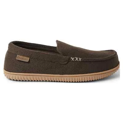 Новый Dearfoams уютный комфорт мужской елочка коричневый мокасины тапочки - S(7-8) - Изображение 1 из 4