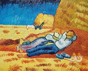 "The Siesta", Van Gogh, 20x24, Hand painted Oil Painting Reproduction on Canvas - Picture 1 of 5