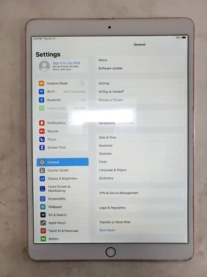 Tablet Apple iPad Pro 10.5" A1709 64GB Oro Rosa Desbloqueado, Leer Foto 1 de 4