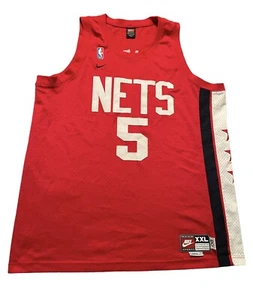 Vintage Nike Rewind Throwback NBA New Jersey Nets Jason Kidd Red Jersey 2X XXL - Picture 1 of 6