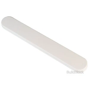 Manija de puerta de PVC uPVC placa en blanco puertas francesas en blanco pvc Trojan Sparta parte posterior blanca - Imagen 1 de 8