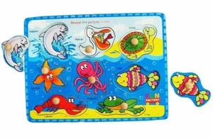 Fun Factory - Sea Animals Peg Puzzle - Picture 1 of 1