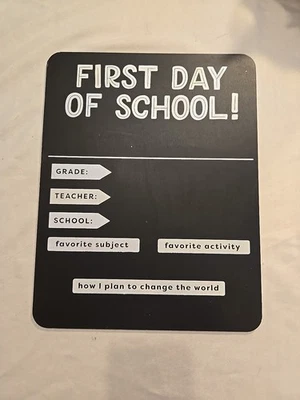 First Day Of School Chalk Board - Image 1 of 4