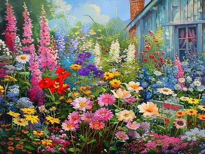 DYAIANGMU Flower Paint by Numbers Kit for Adults Beginner,Paint by Number Kits on Canvas