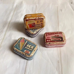 3x Retro Metall Pillendosen Neu Vintage Dosen Bonbondose Döschen Blechdose - Bild 1 von 10