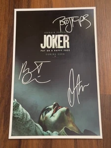 JOKER Signed Movie Poster 11x17 with COA - Authentic Memorabilia - Picture 1 of 3