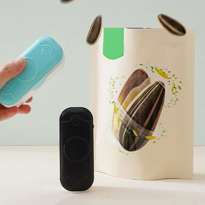 Mini Sigillante Foglio 2in1 Sigillante Sacchetti Ricaricabile con Taglierina per - Image 1 of 4