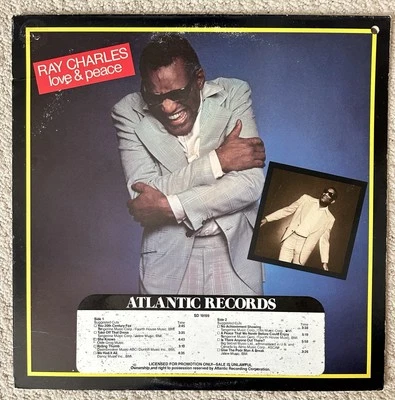 Ray Charles Love & Peace Vinyl LP 1978 Atlantic SD 19199 Promo VG+/VG+ - Image 1 of 4
