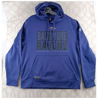 Baltimore Ravens NFL New Era Combinación Entrenamiento Sudadera con Capucha Pullover Sudadera Para Hombre L Foto 1 de 4