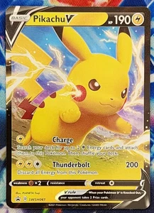 Pikachu V Swsh061 Swsh: Espada y Escudo Tarjetas Promocionales Holo - Imagen 1 de 2