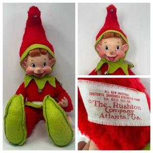 Peluche Rushton Goma Cara y Manos Elfo con Campanas Grande 20" Años 50 Años 60 - Imagen 1 de 15