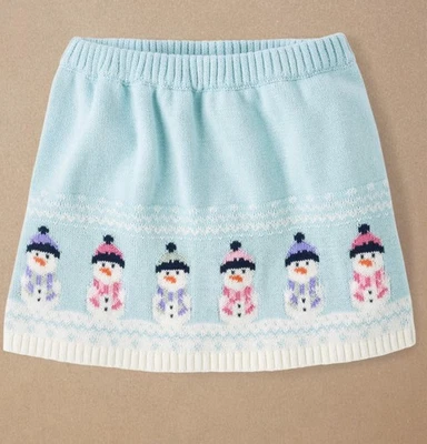 NUEVO CON ETIQUETAS Niñas Gymboree Muñeco de Nieve Suéter Falda Pequeño Copo de Nieve Azul Talla 10 Foto 1 de 4