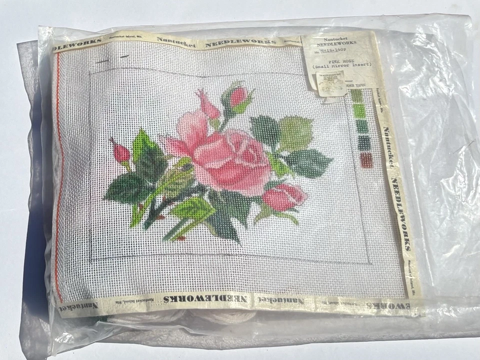 Kit de punta de aguja rosa pintada a mano de Nantucket Needleworks NMIS-140F Foto 1 de 4