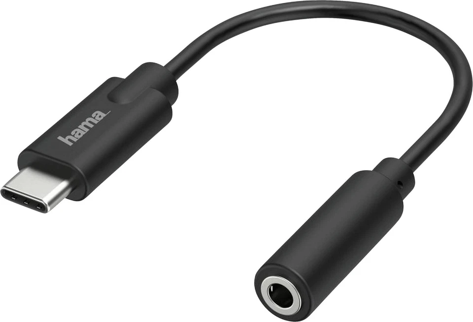 Hama Adapter 200318 USB-C-Adapter auf 3,5-mm-Klinke stereo Female - Bild 1 von 1