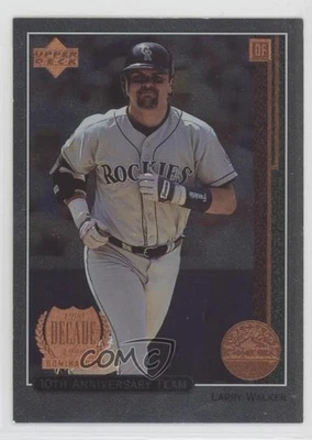 1999 Upper Deck 10th Anniversary Team Double /4000 Larry Walker #X29 HOF - Image 1 of 2