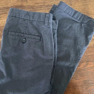 Banana Republic Aiden Fit Pants Men’s Chinos Blue Checks 34x32 Great Condition - Picture 1 of 18