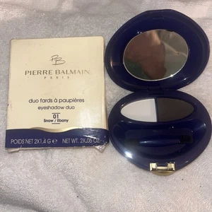 Pierre Balmain Eyeshadow Duo In 01 Snow & Ebony NIB NEW Discontinued Rare HTF - Picture 1 of 5
