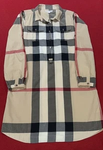 Authentic Burberry Girls’ Shirtdress w/Pockets EUC - Size 14y - Picture 1 of 8