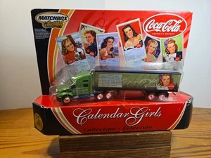 Remorque semi tracteur Coca-Cola Matchbox #3 calendrier fille collection 1947 en boite - Photo 1/6