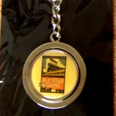 2007 All-Star Game spinner key ring SF San Francisco MLB - Image 1 of 4