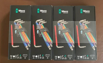 Wera 9 piece L Shape Imperial Hex Key Set - Image 1 of 2