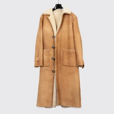 Abrigo Overland Piel de Oveja Piel de Oveja Talla L Tostado Cuero Pesado Alto Country Foto 1 de 4